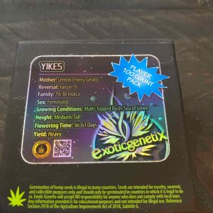 Exotic Genetix - Yikes 100 Pack (Fems)